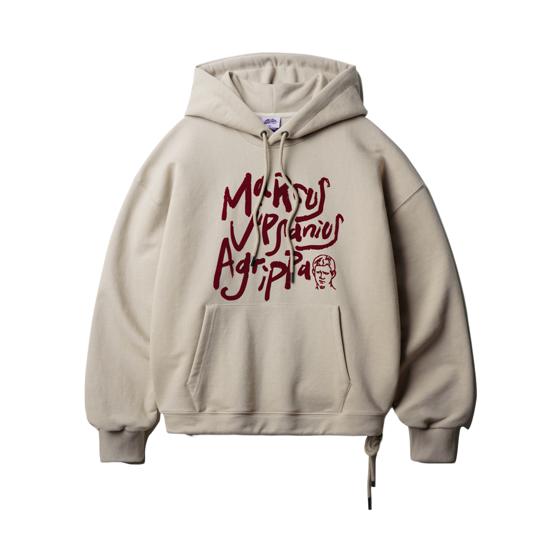 펀치라인 아그리파 스트링 후드 라이트베이지 NSHD9187(PUNCHLINE Agrippa String Hoodie Lightbeige NSHD9187)
