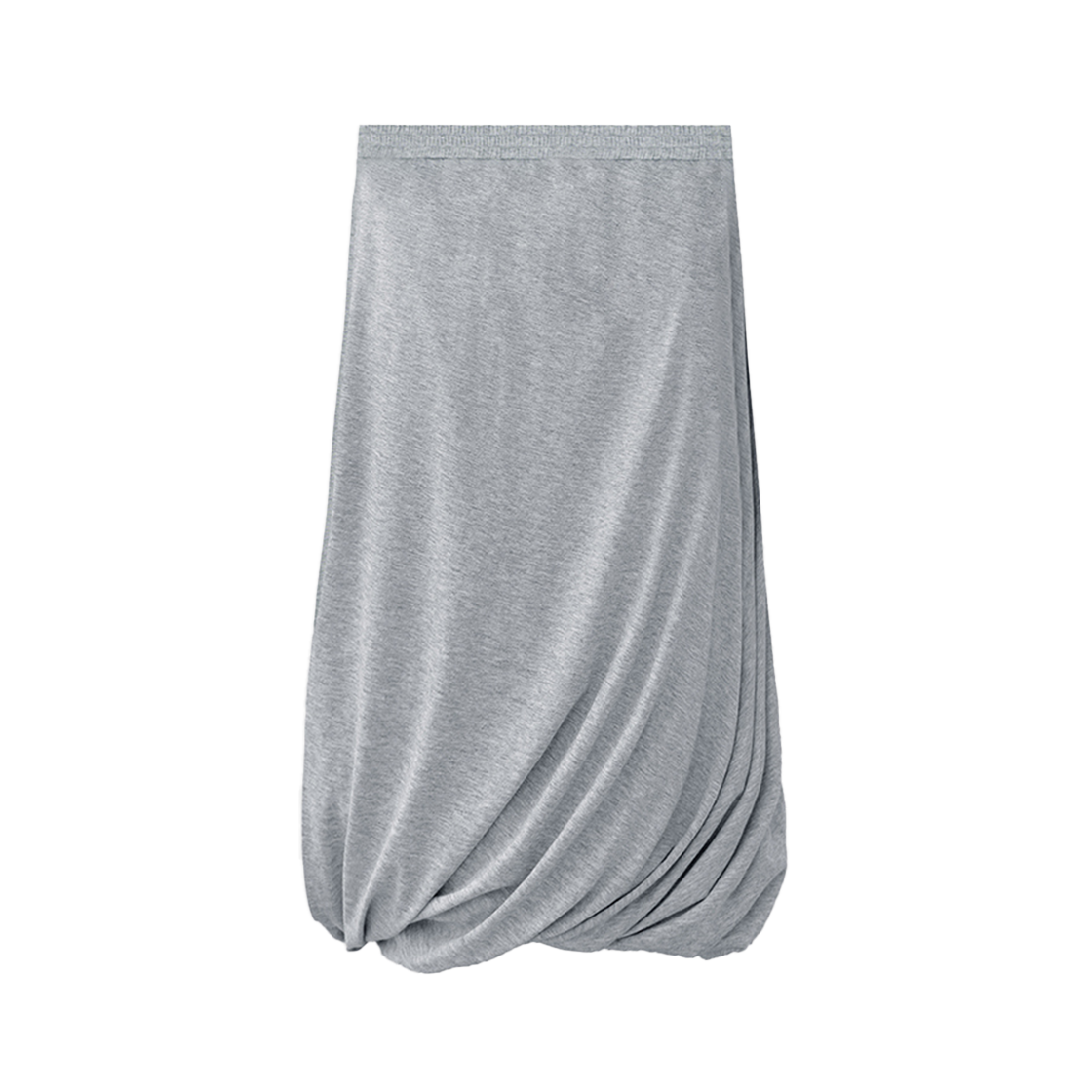 시메트릭 퍼센트 다이애그널 벌룬 스커트 멜란지 그레이(symmetric percent Diagonal Balloon Skirt Melange Grey)