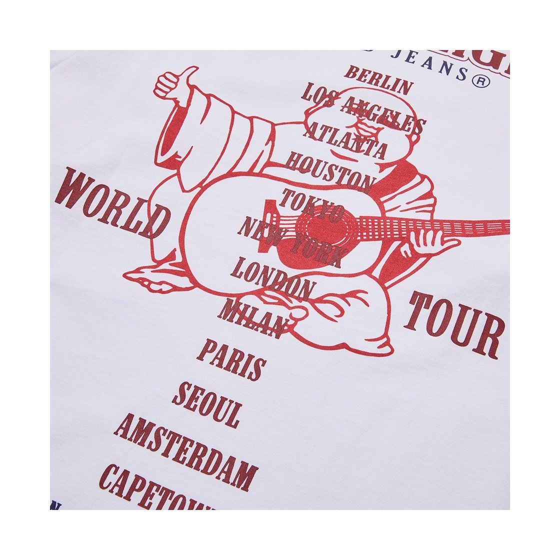 트루릴리젼 월드 투어 롱 슬리브 솔리드 화이트(True Religion World Tour Long Sleeve Solid White) - 3
