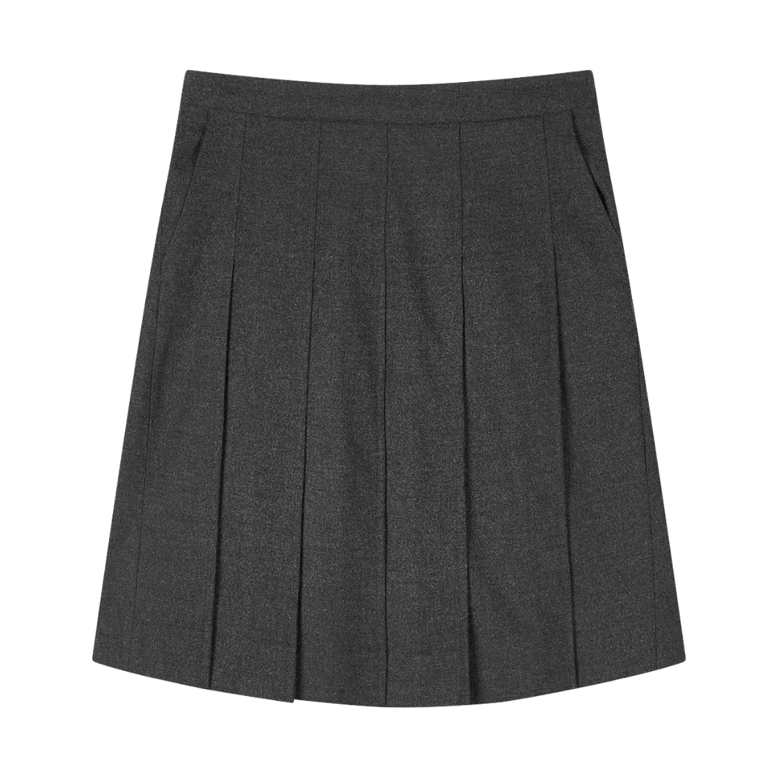 KW6DSKSEP08GY Epingler Women Short Pleated Skirt Wool Grey - 26FW