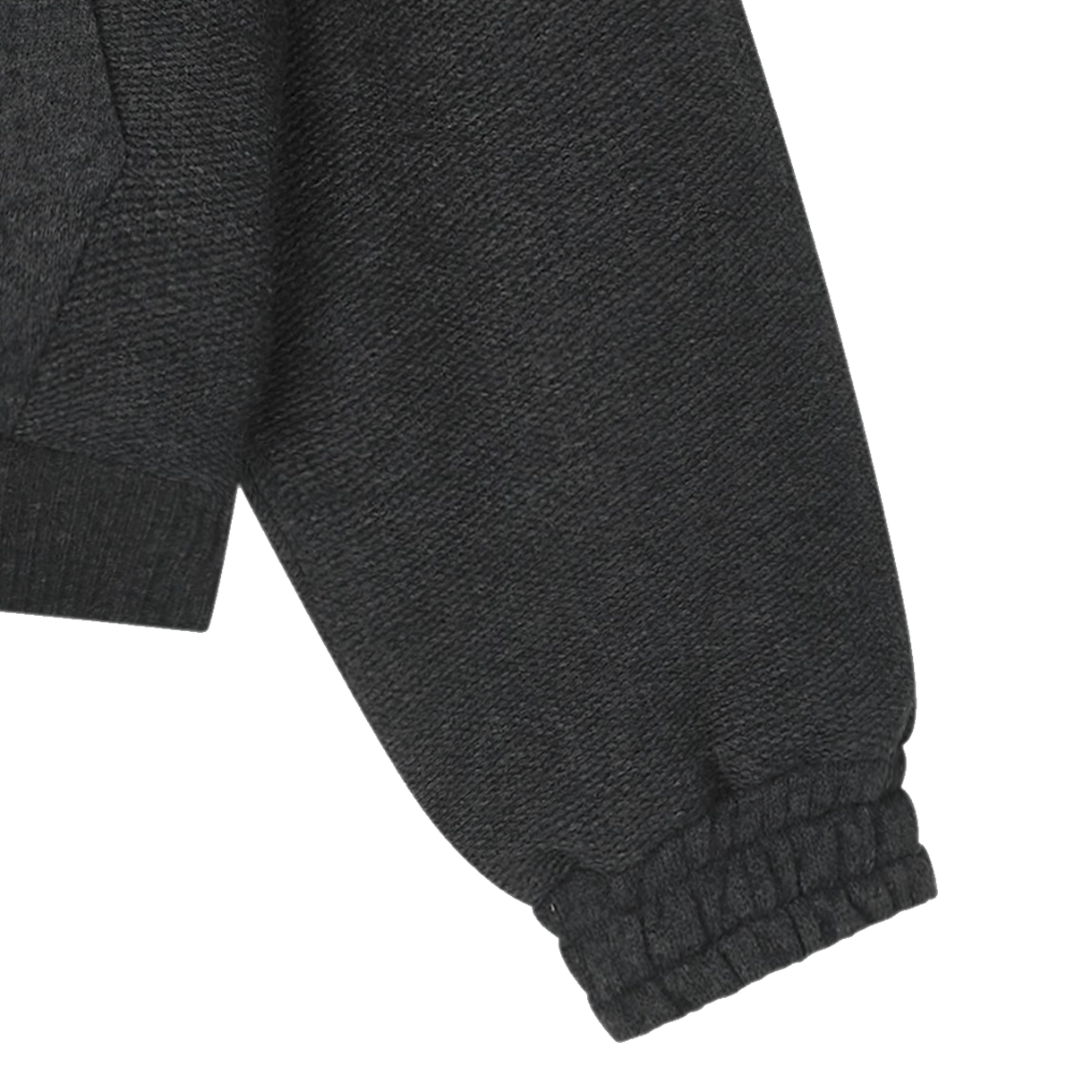 에핑글러 우먼 울 블렌드 레이스드 후디 차콜 - 26FW(Epingler Women Wool Blend Laced Hoodie Charcoal - 26FW) - 4