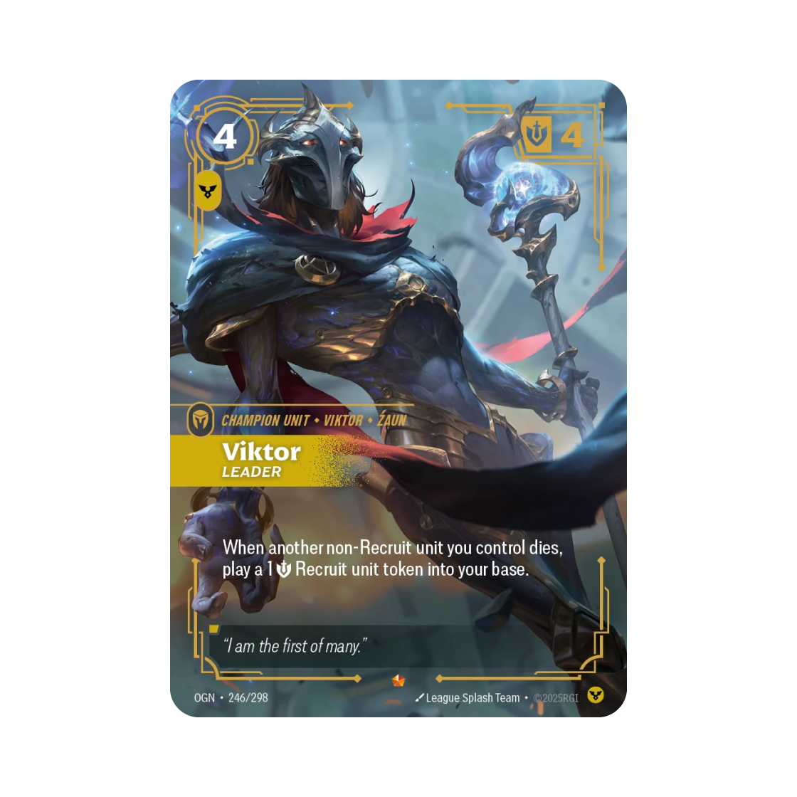 OGN-246-298-F Riftbound Viktor E Foil Origins (English Ver.)