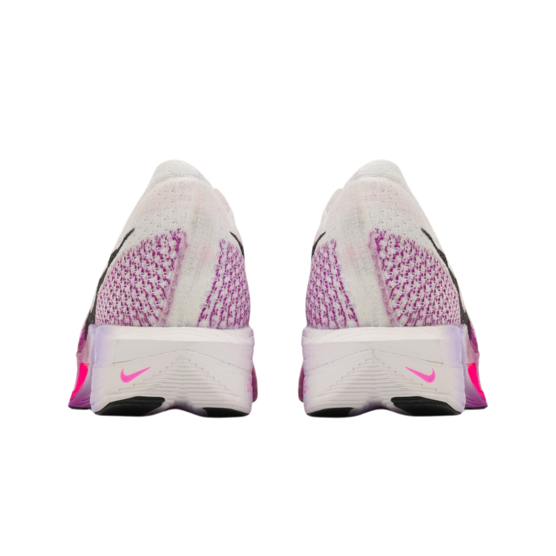 (W) 나이키 줌X 베이퍼플라이 넥스트% 3 화이트 비비드 퍼플((W) Nike ZoomX Vaporfly Next% 3 White Vivid Purple) - 6
