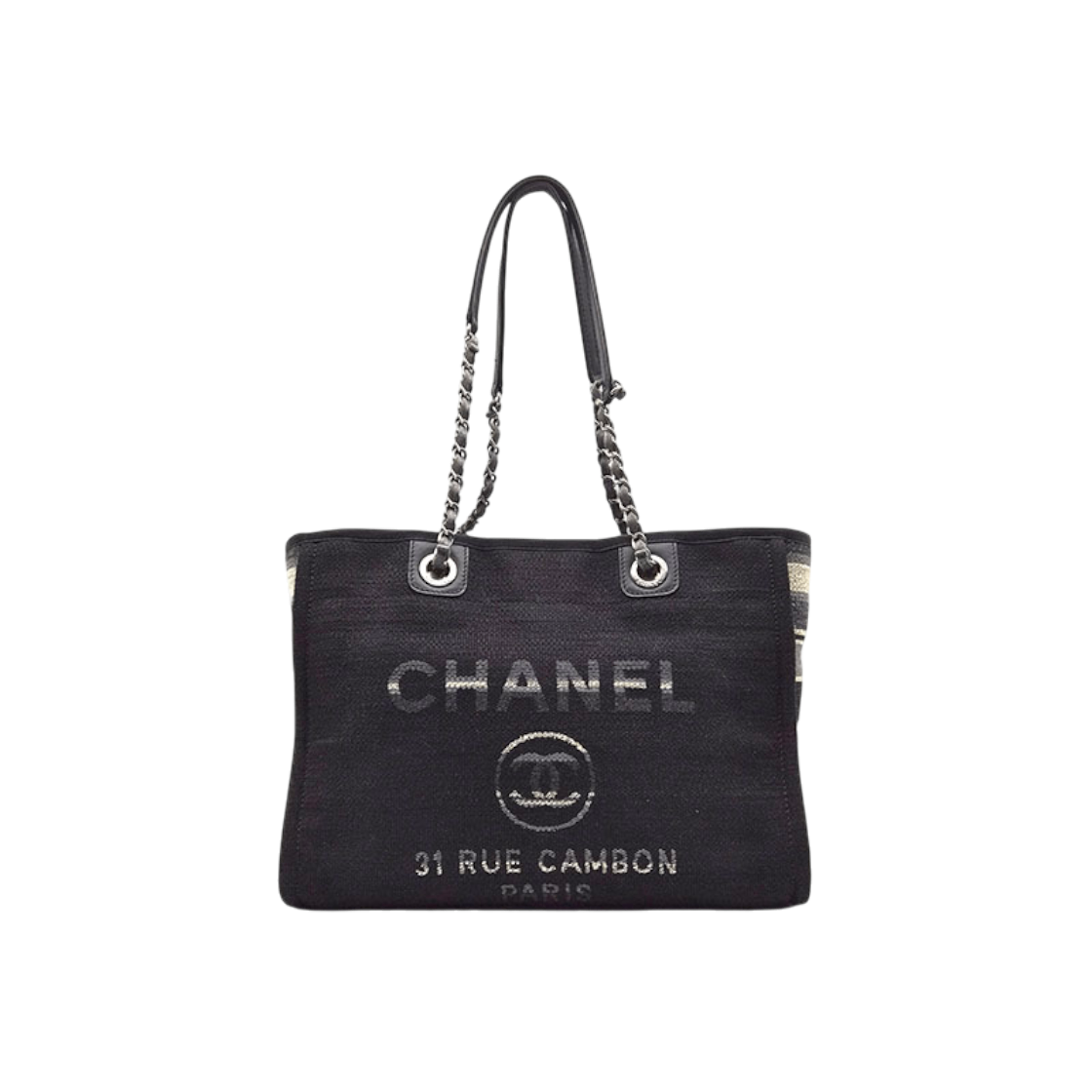 ITP3327W2CB2 Chanel Deauville Chain Shoulder Bag