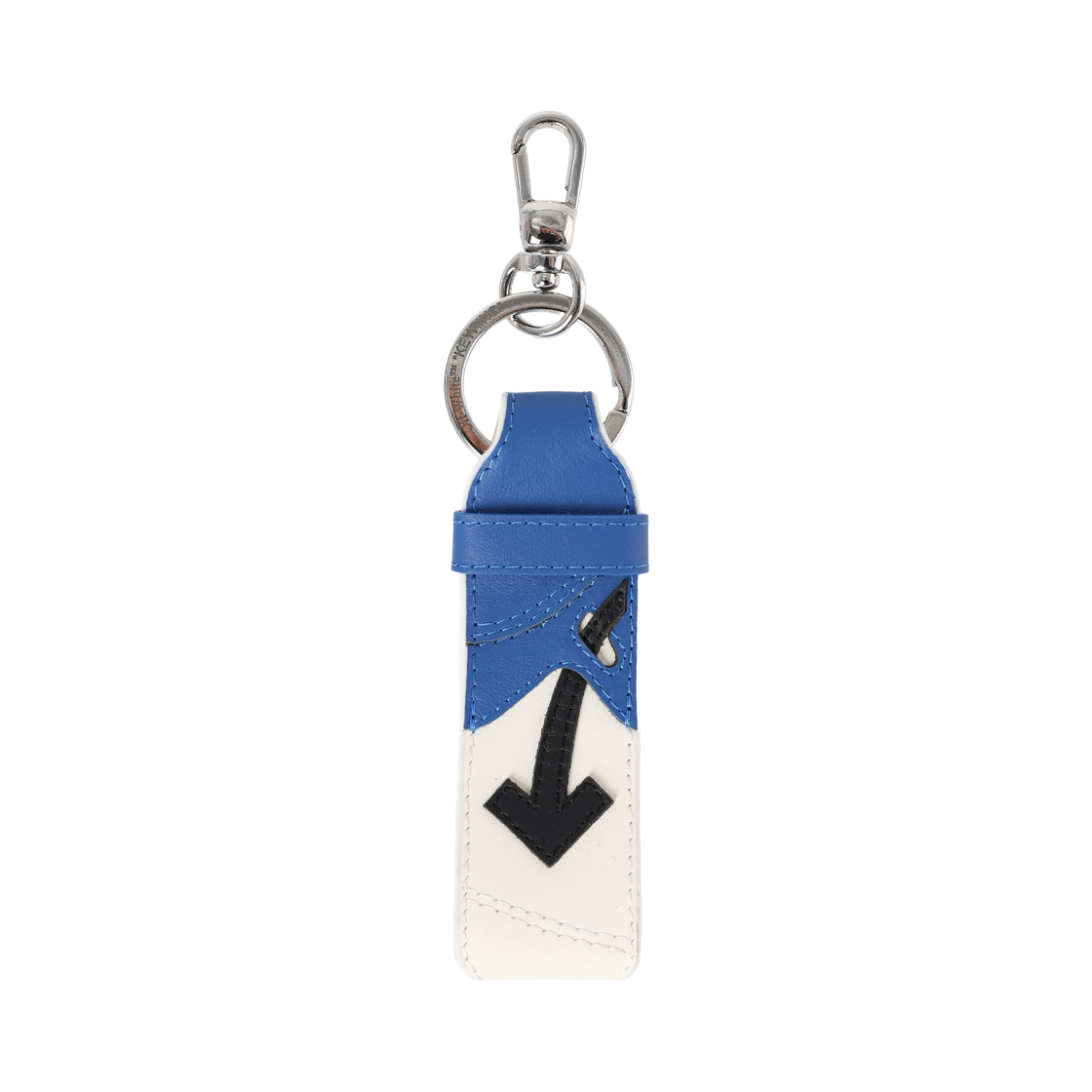 OMZF003F25LEA0021046 Off-White Out of Office OOO Key Holder White Navy Blue