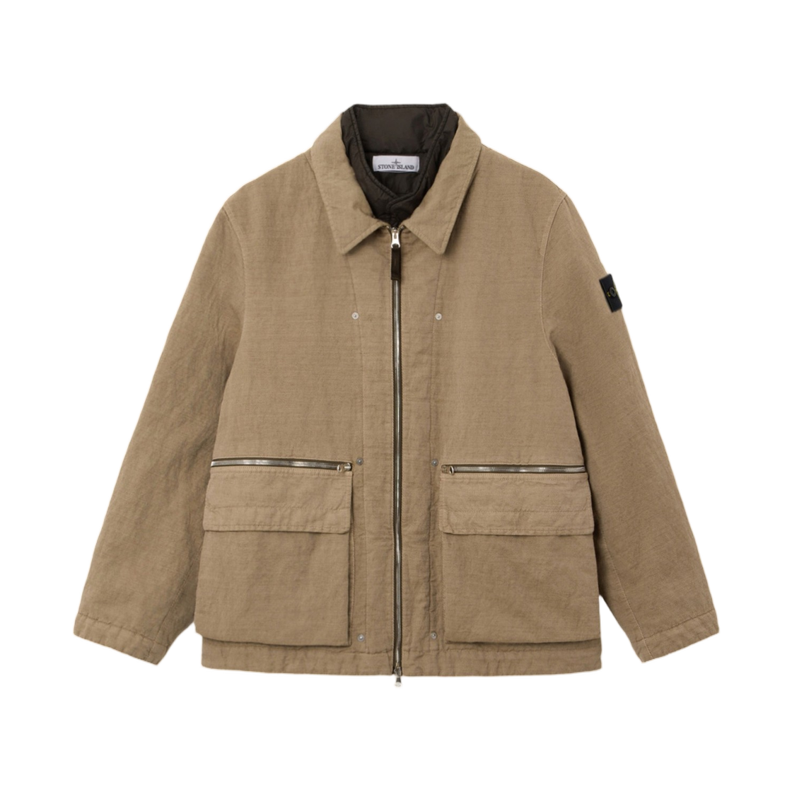 L2S1541000-43S0455-V0094 Stone Island 4100043 Diagonal Cotton Wool-TC Padded Field Jacket with Anti-Drop Biscuit - 26FW