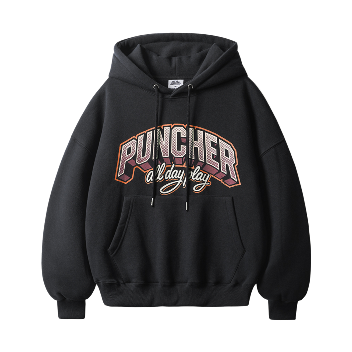 JUHD9208_black_29 PUNCHLINE Puncher Hoodie Black JUHD9208