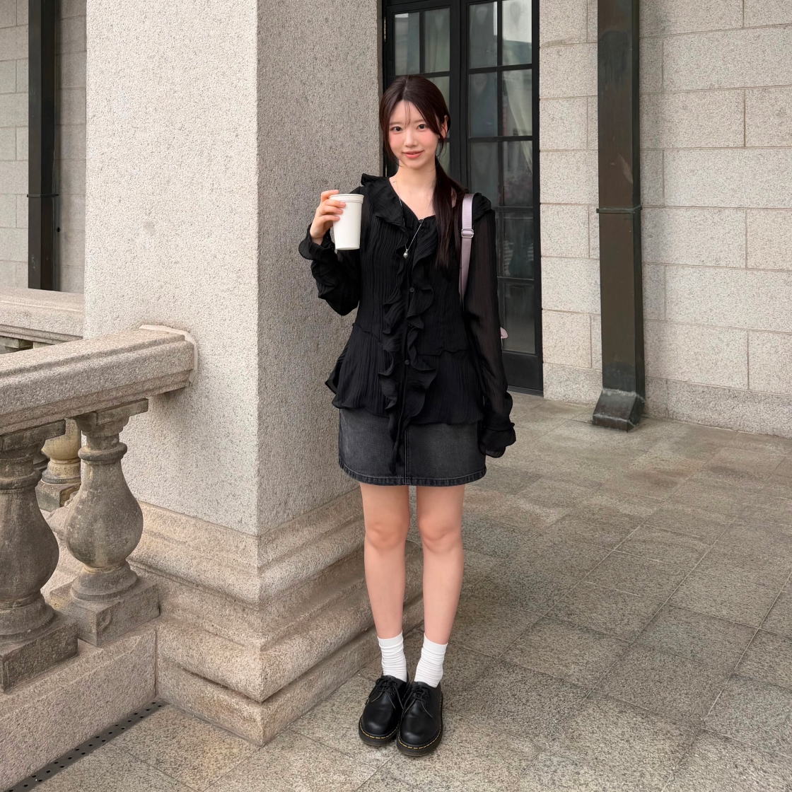 라츠유 말레피센트 블라우스 블랙(LOTS YOU Maleficent Blouse Black) - 5