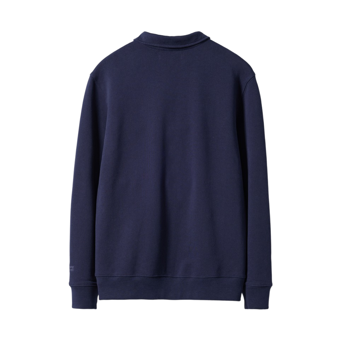 건지울른스 버튼 카라 비조 스웻셔츠 네이비(Guernsey Woollens Button CollarThroat Latch Sweatshirt Navy) - 2