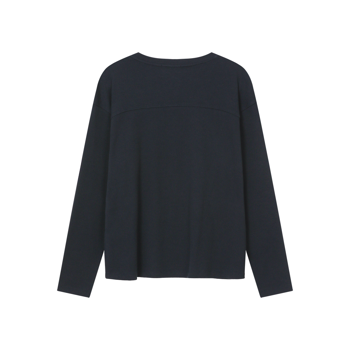 폴리테루 휴먼인덱스 헨리넥 롱 슬리브 다크 네이비(Polyteru Human Index Henley Neck Long Sleeves Dark Navy) - 2