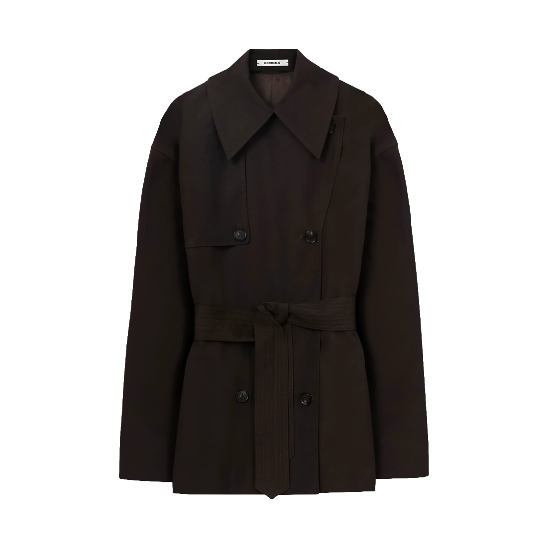 코데라 우먼 쇼트 트렌치 브라운 - 26FW(Cordera Women Short Trench Brown - 26FW) - 1