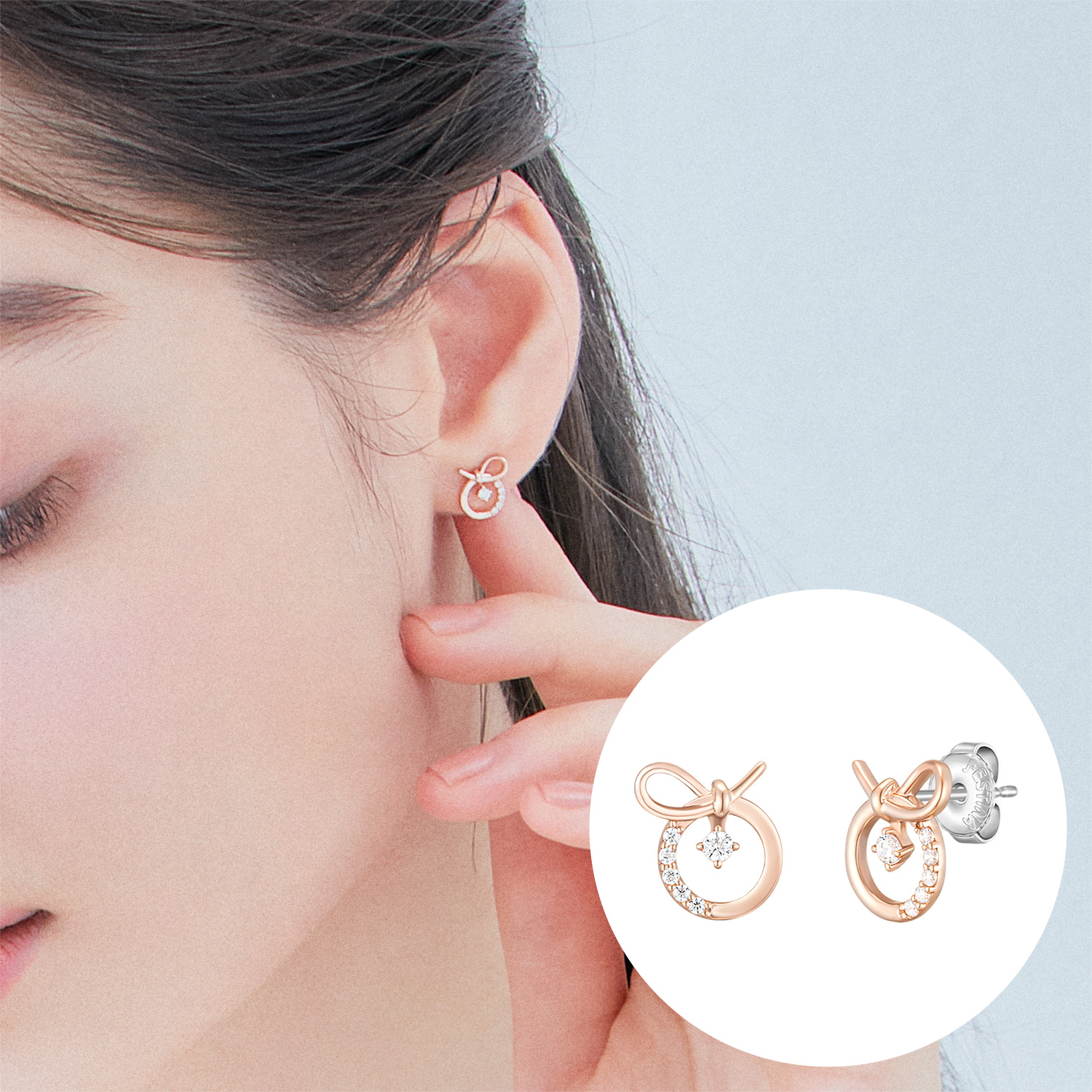 제이에스티나 J.RIBBON 귀걸이 (JJLJEQ0BF518SR000)(Jestina J.Ribbon 귀걸이 (Jjljeq0Bf518Sr000)) - 2