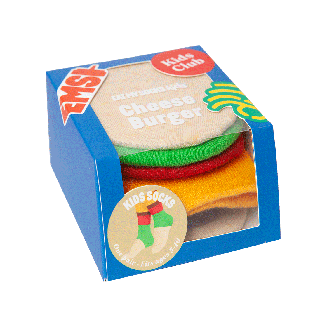 3D Cheese Burguer Kids Eat My Socks 3D Cheese Burguer Kids