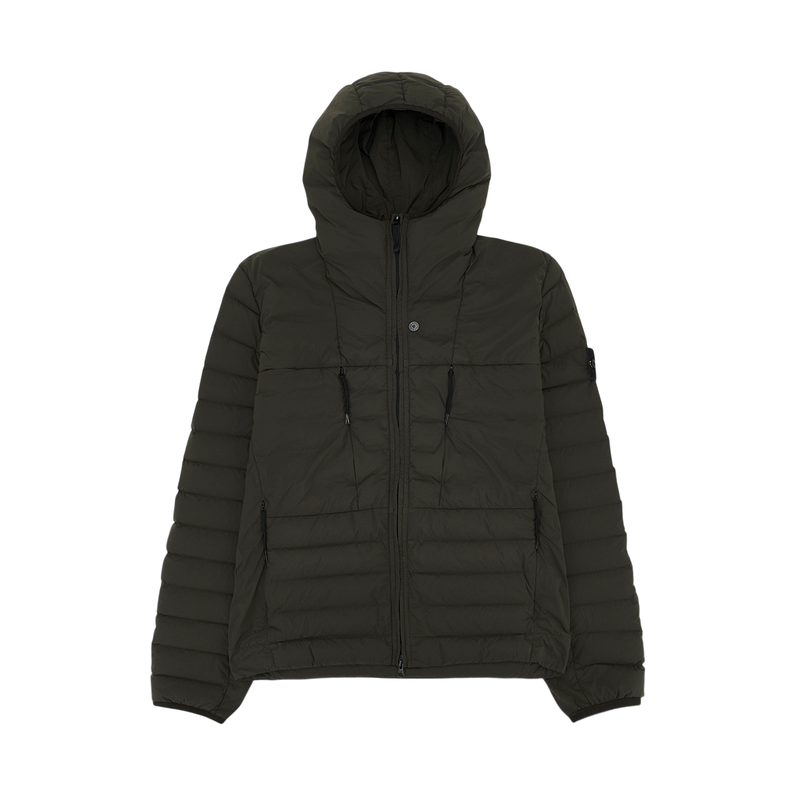 L2S1541001-07S0183-V0078 Stone Island 4100107 Seamless Tunnel Nylon Down-TC Hooded Down Jacket Coal Grey - 26FW