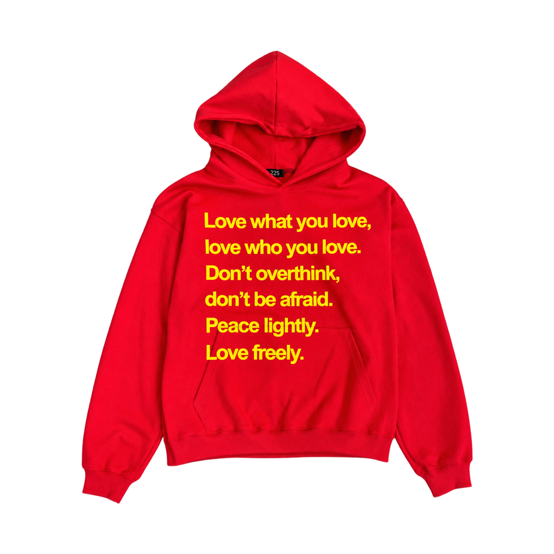 26fw-1-lfh-rd 225 Love Freely Hoodie Red