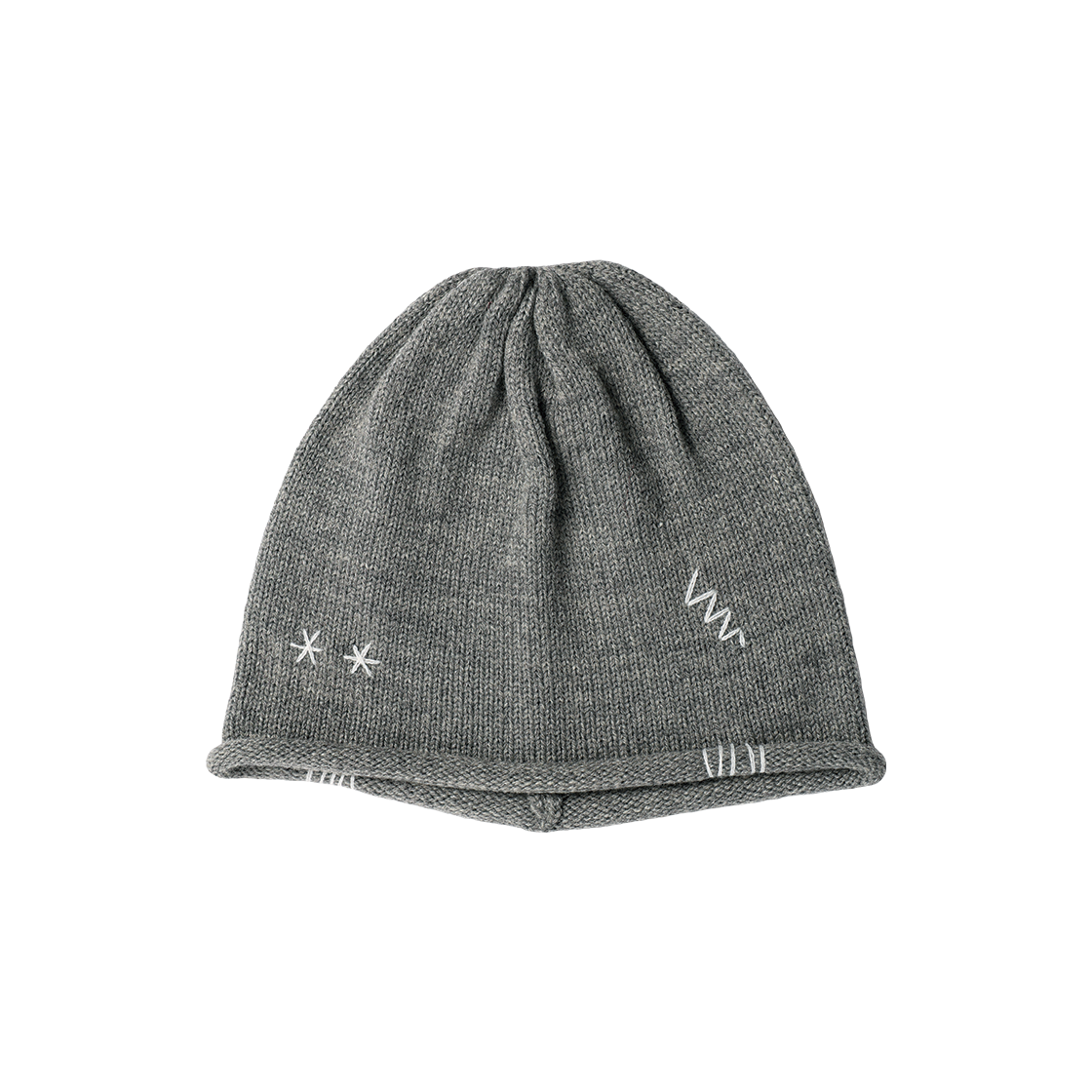 더바이닐하우스 스티치 니트 비니 그레이(Thevinylhouse Stitch Knit Beanie Grey)