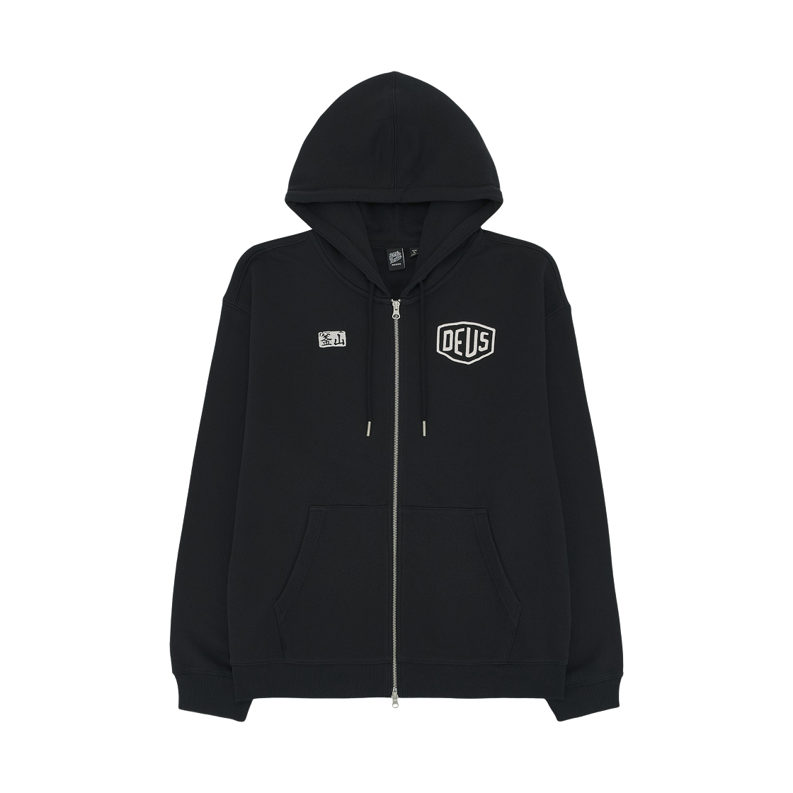 데우스 엑스 마키나 부산 익스클루시브 후드 집업 블랙(Deus Ex Machina Busan Exclusive Hoodie Zip Up Black) - 2