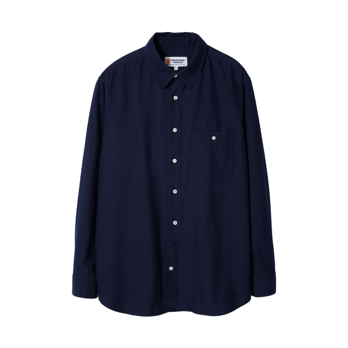 GW2CSH02-nv Guernsey Woollens Oxford British Army Shirt Off Navy