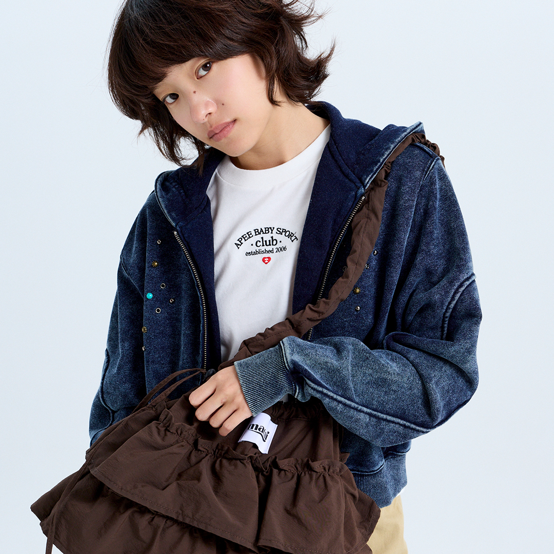 마크니 캉캉 프릴 숄더 크로스 백 브라운(MACNI Cancan Frill Shoulder Cross Bag Brown) - 3