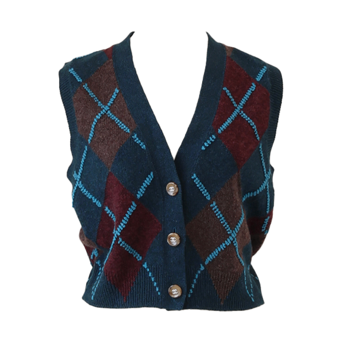 샤넬 24A 캐시미어 니트 베스트(Chanel Cashmere Knit Vest) - 1