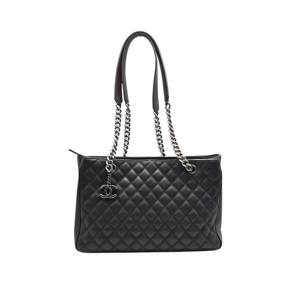 ITC86EHWNGIO Chanel Caviar Lock in Roma Chain Shoulder Bag
