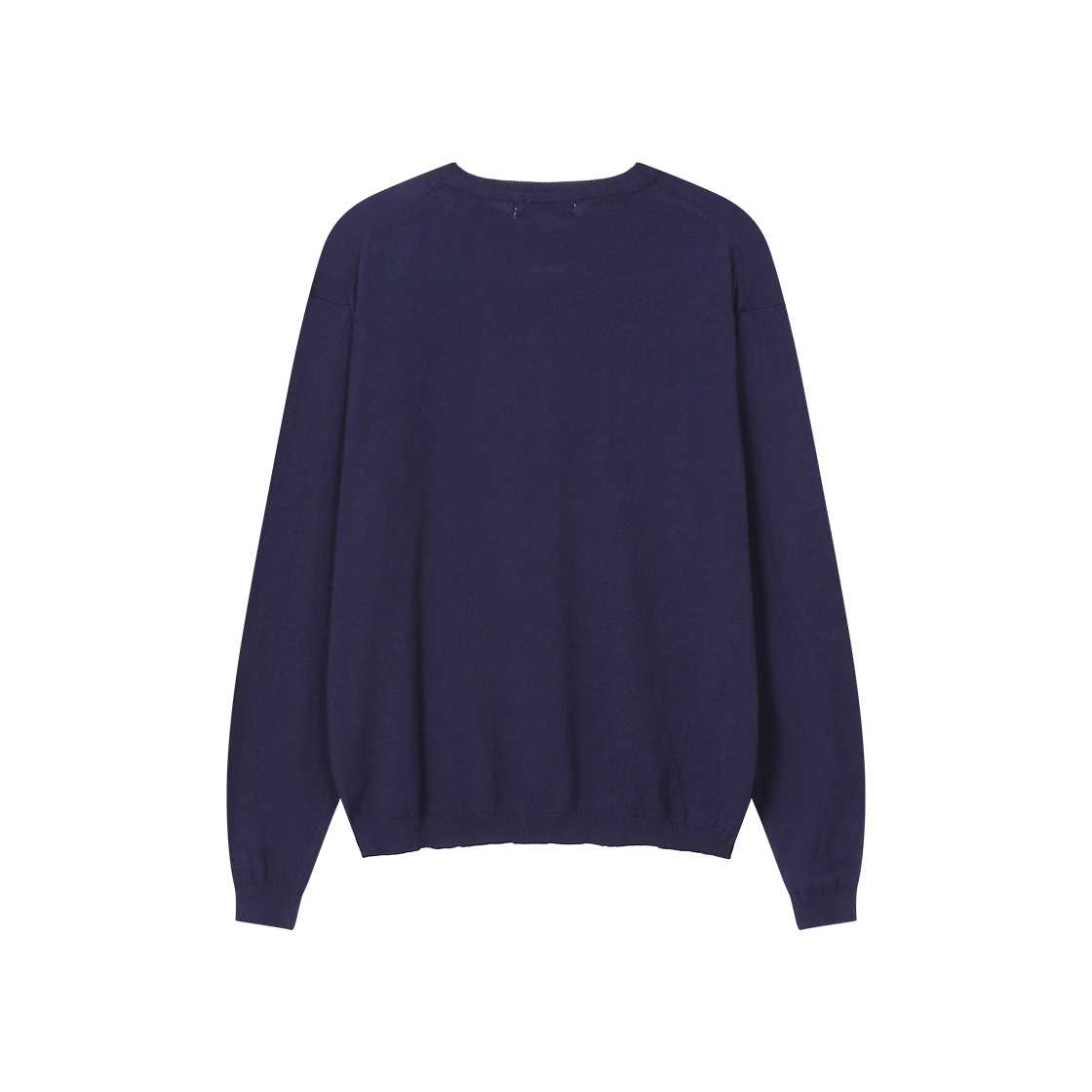 폴리테루 휴먼인덱스 라이트 브이넥 니트 퍼플 네이비(Polyteru Human Index Light V-Neck Knit Purple Navy) - 2