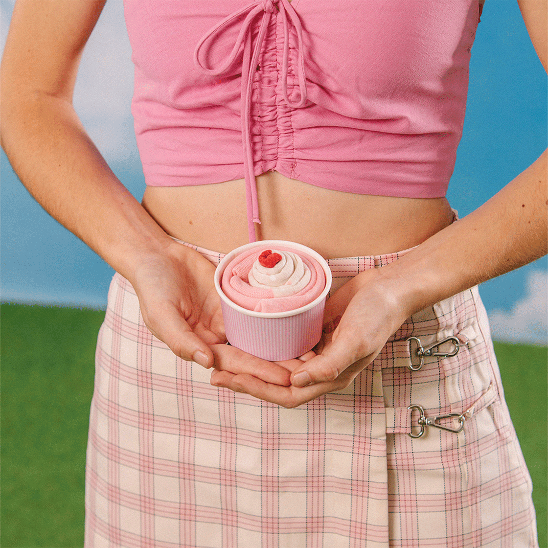 잇마이삭스 3D Strawberry Cupcake 딸기 컵케이크 삭스 양말(Eat My Socks 3D Strawberry Cupcake) - 4