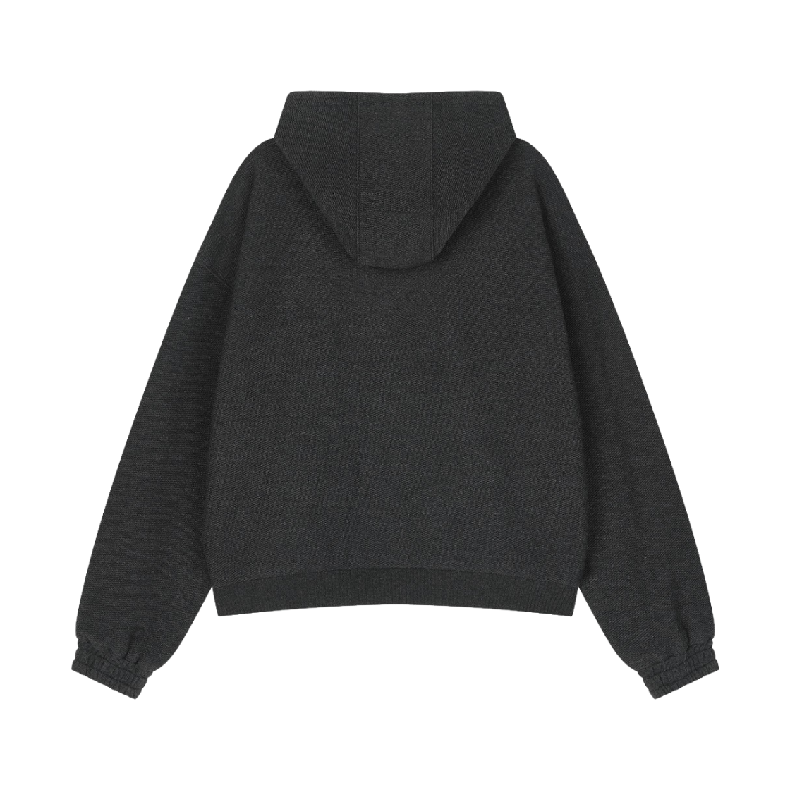 에핑글러 우먼 울 블렌드 레이스드 후디 차콜 - 26FW(Epingler Women Wool Blend Laced Hoodie Charcoal - 26FW) - 2