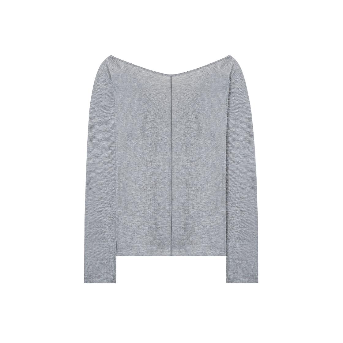 시메트릭 퍼센트 발레 투웨이 웜업 탑 멜란지 그레이(symmetric percent Ballet 2-way Warm-up Top Melange Grey) - 2