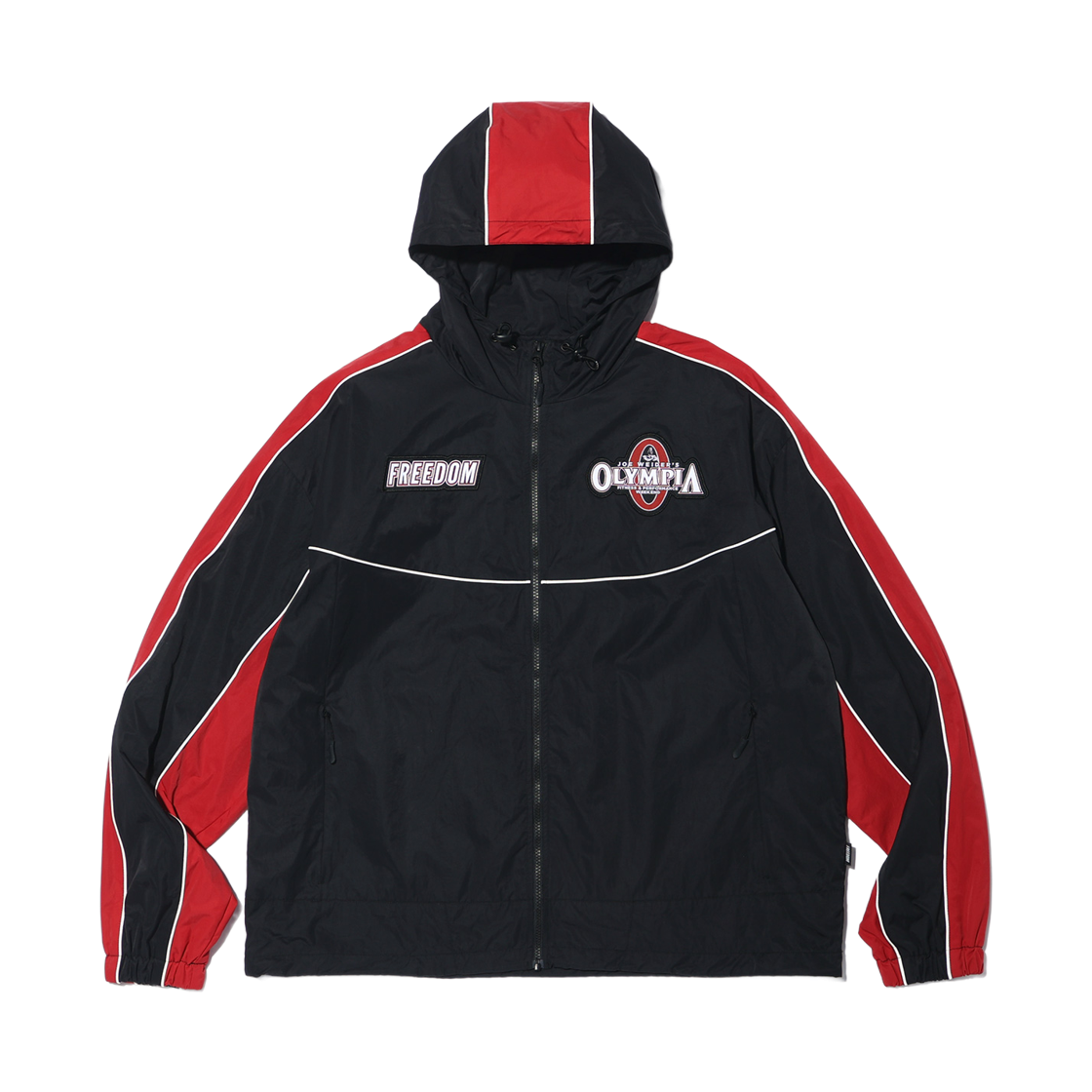 OY26FMJK0020BK FREEDOM Olympia Panel Line Shell Jacket Black