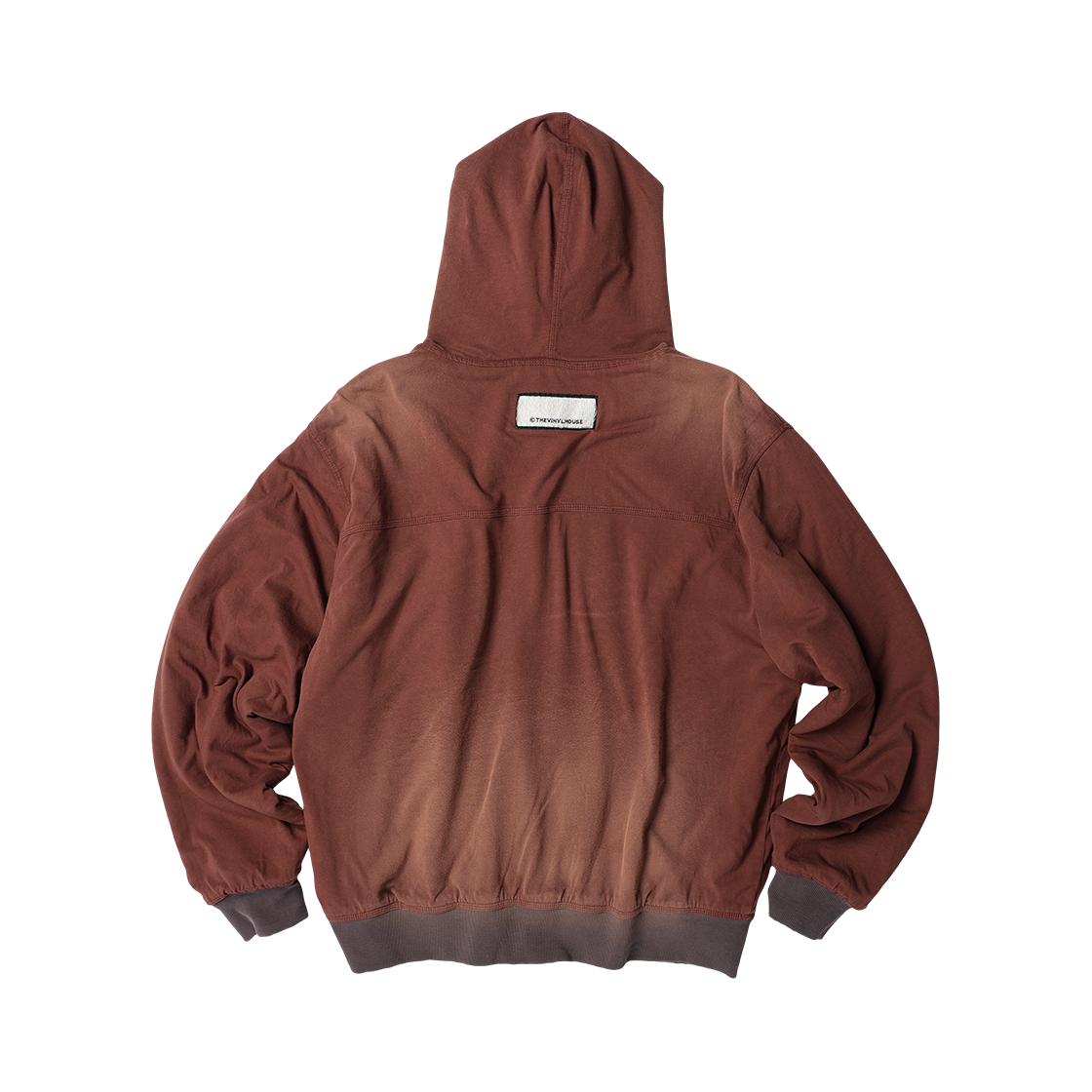 더바이닐하우스 리버서블 체크 후디 집업 브라운(Thevinylhouse Reversible Check Hoodie Zip-Up Brown) - 3