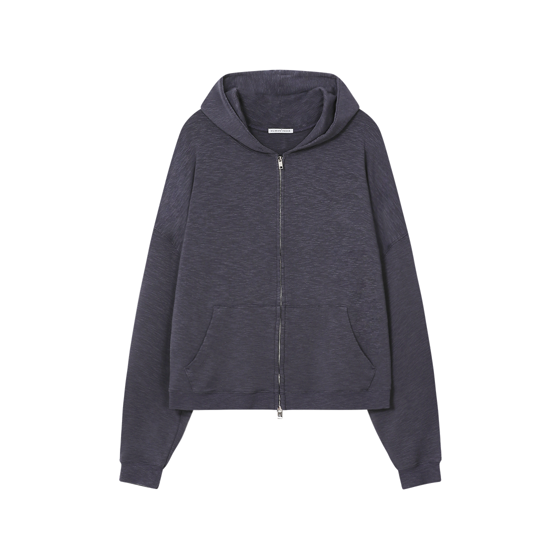 HM6LTL0251JM Polyteru Human Index Light Zip Hoodie (Slub) Soft Purple