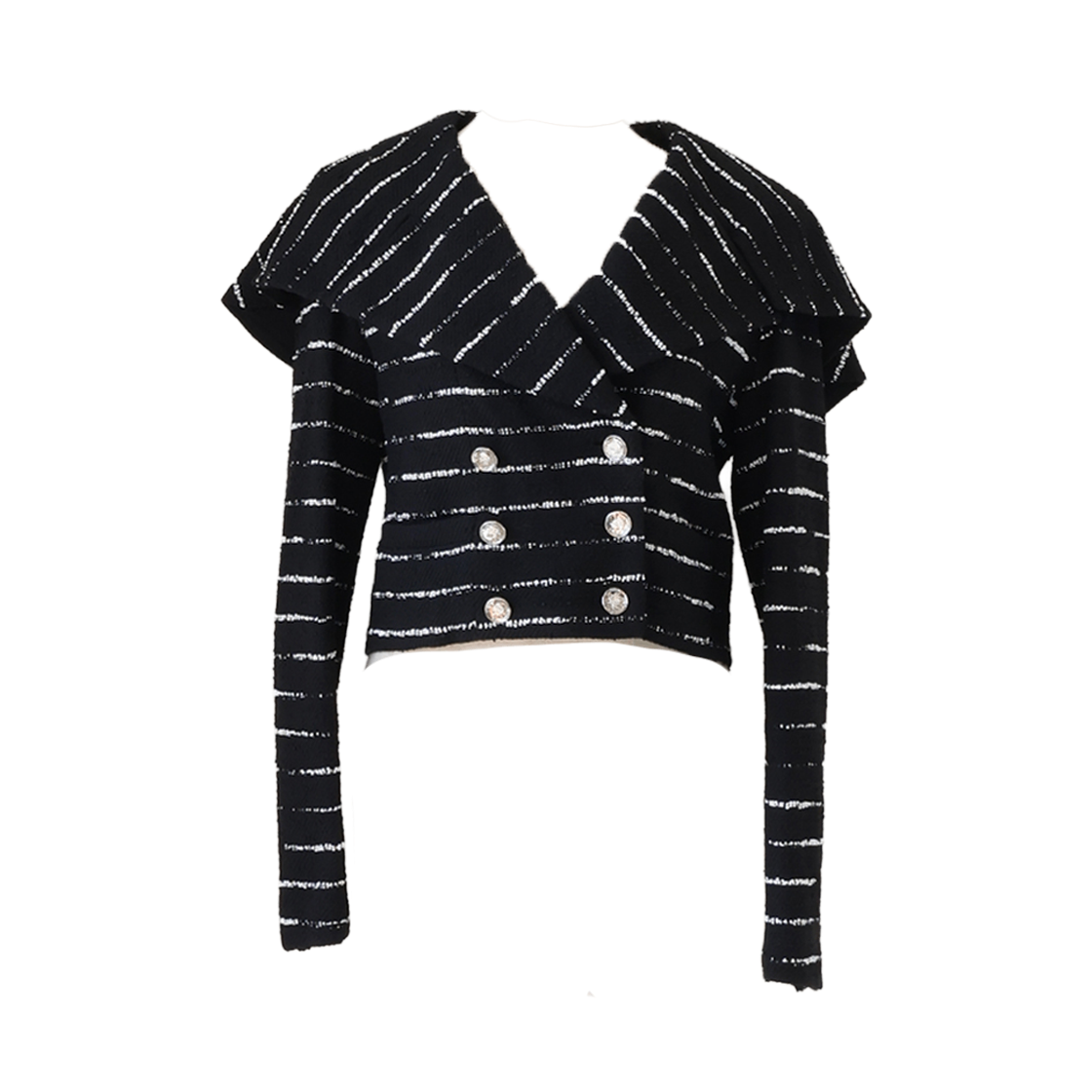 ITU2KSKFL4N4 Chanel Striped Double Tweed Jacket