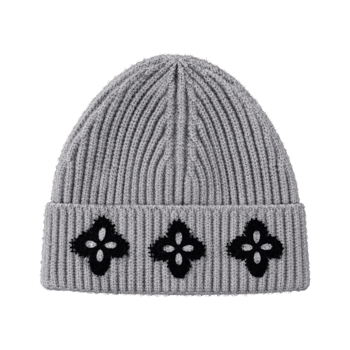 [주문제작] 써저리 플레이드 클로버 로고 비니 그레이([주문제작] Surgery Frayed Clover Logo Beanie Grey)