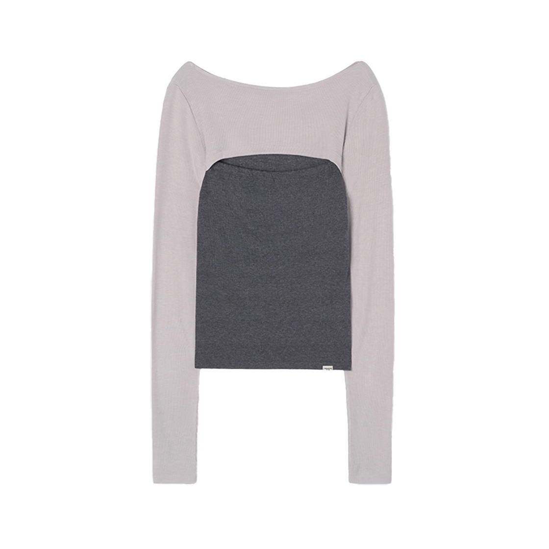 SW2F4TO03CH symmetric percent Two-Way Bolero Top Charcoal