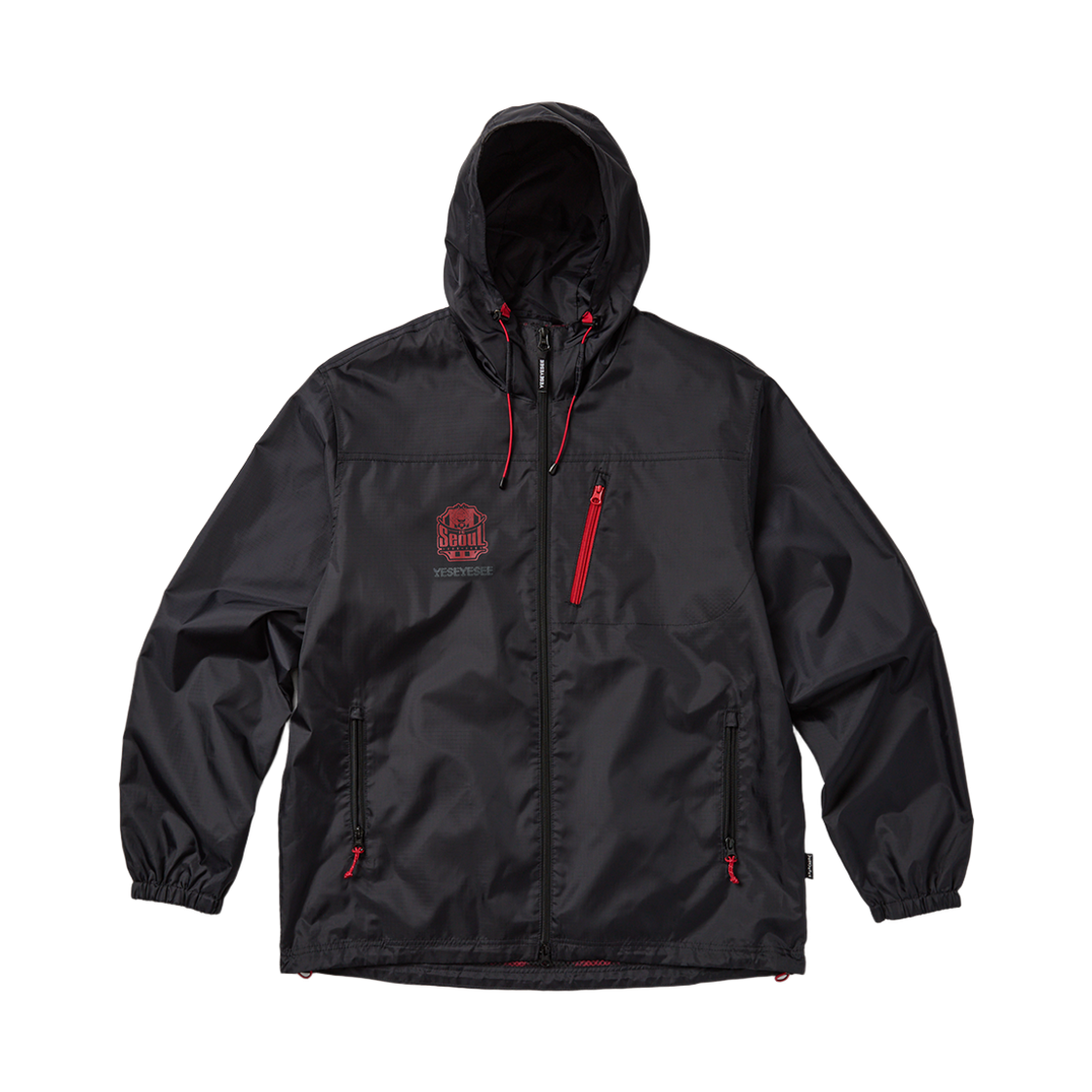 [KREAM 단독] 예스아이씨 X 에프씨서울 윈드브레이커 블랙([KREAM 단독] YESEYESEE X FC SEOUL Windbreaker Black) - 1