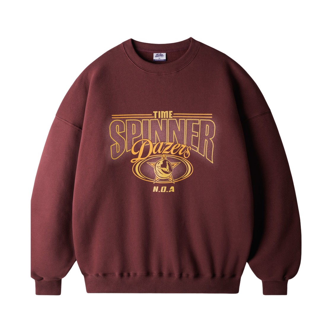 ISMT9206_burgundy_29 PUNCHLINE Spinner Sweatshirt Burgundy ISMT9206