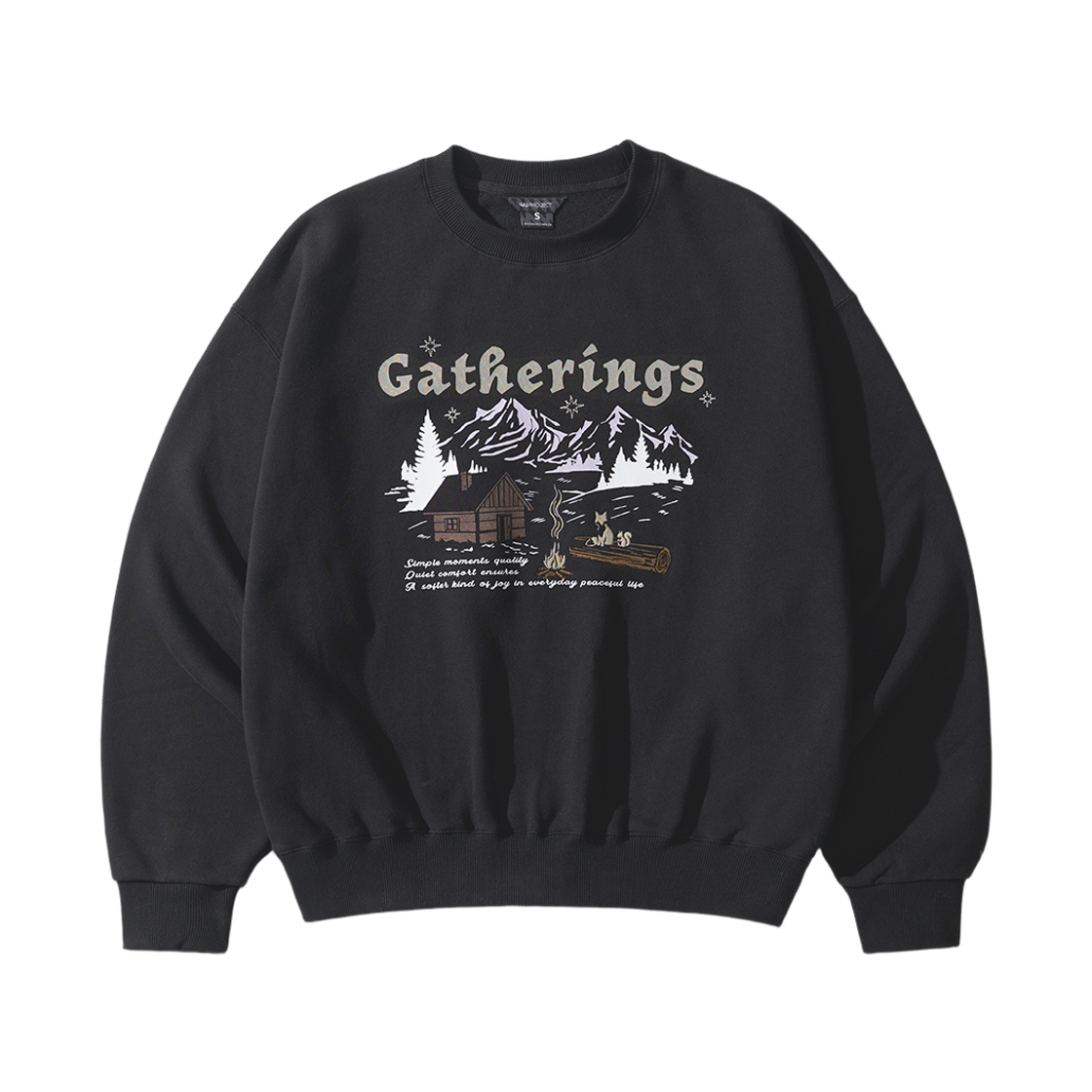 SJMT7888_black_29 WV PROJECT Gathering Sweatshirt Black SJMT7888