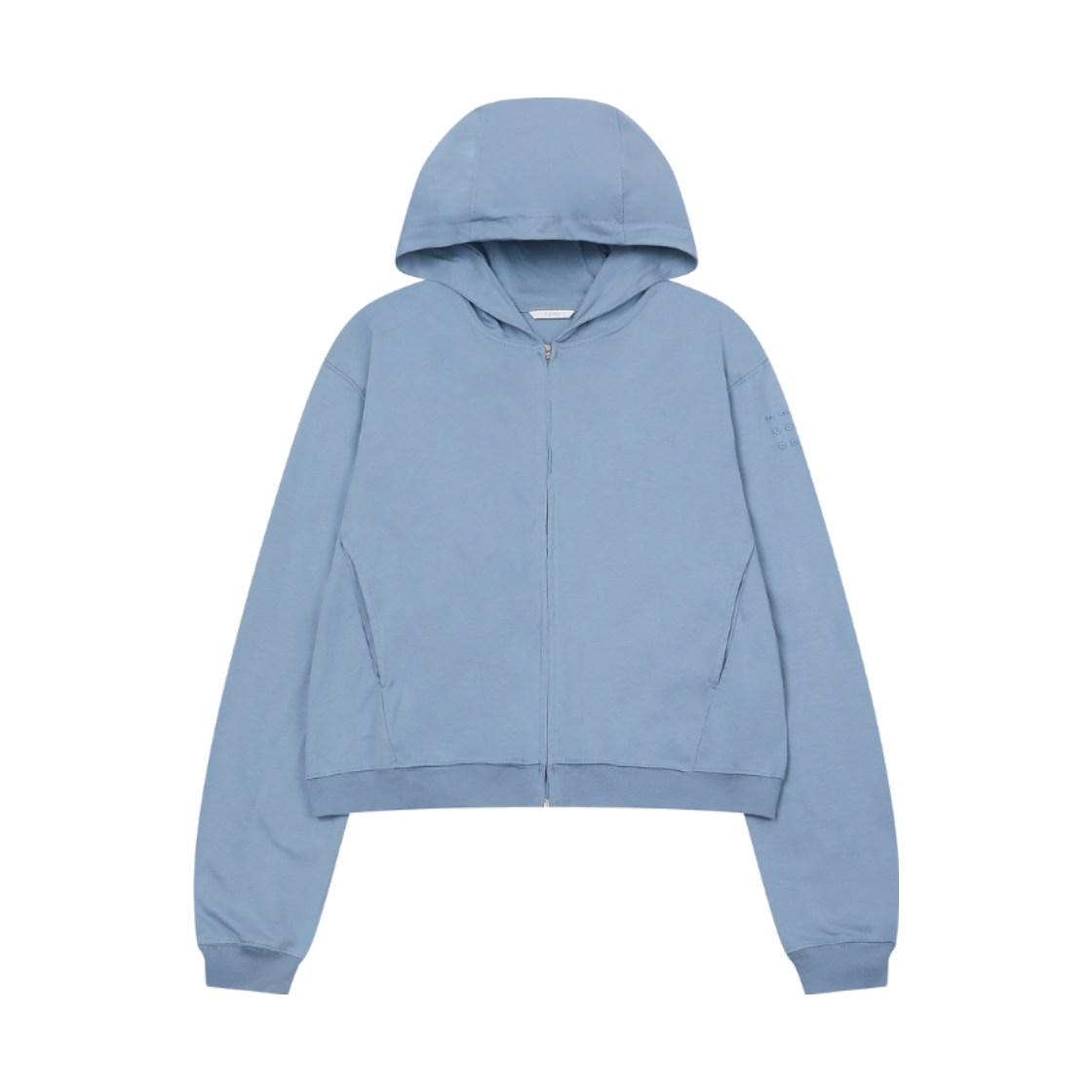 26FW-BCG-ZH-001-BL 9umiko Bcg Zip-Up Hoodie Blue