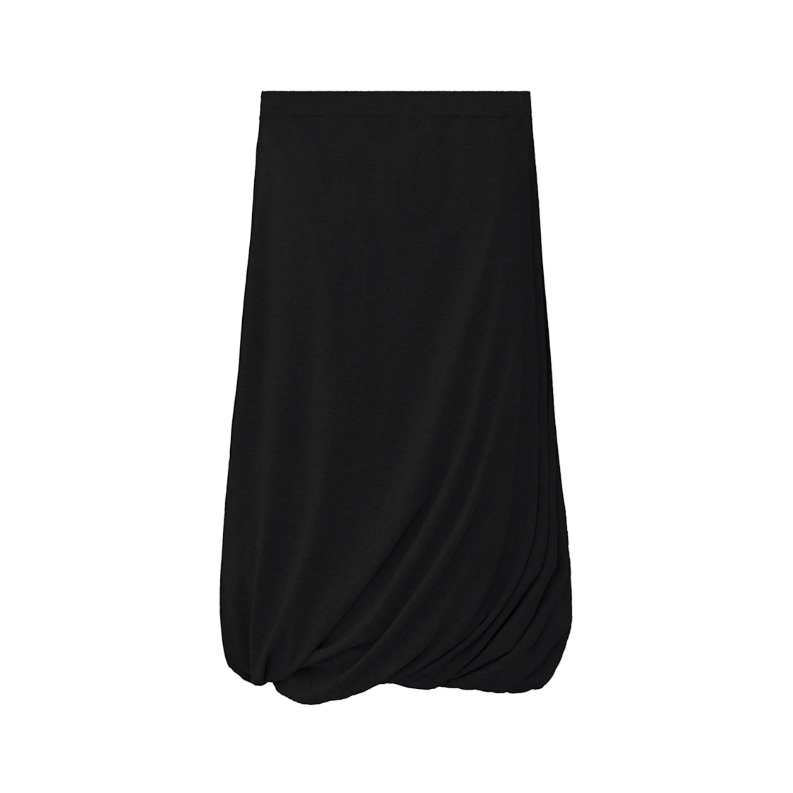 SW2F2SK02BK symmetric percent Diagonal Balloon Skirt Black