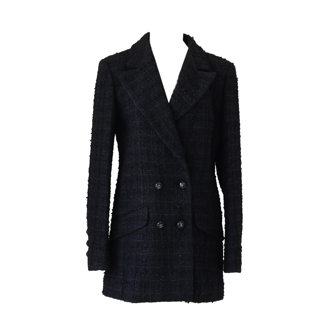 IT9N7WVLJQ4I Chanel Double Button Tweed Jacket