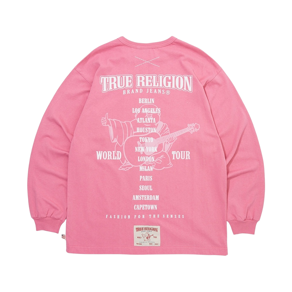 트루릴리젼 월드 투어 롱 슬리브 솔리드 핑크(True Religion World Tour Long Sleeve Solid Pink) - 2