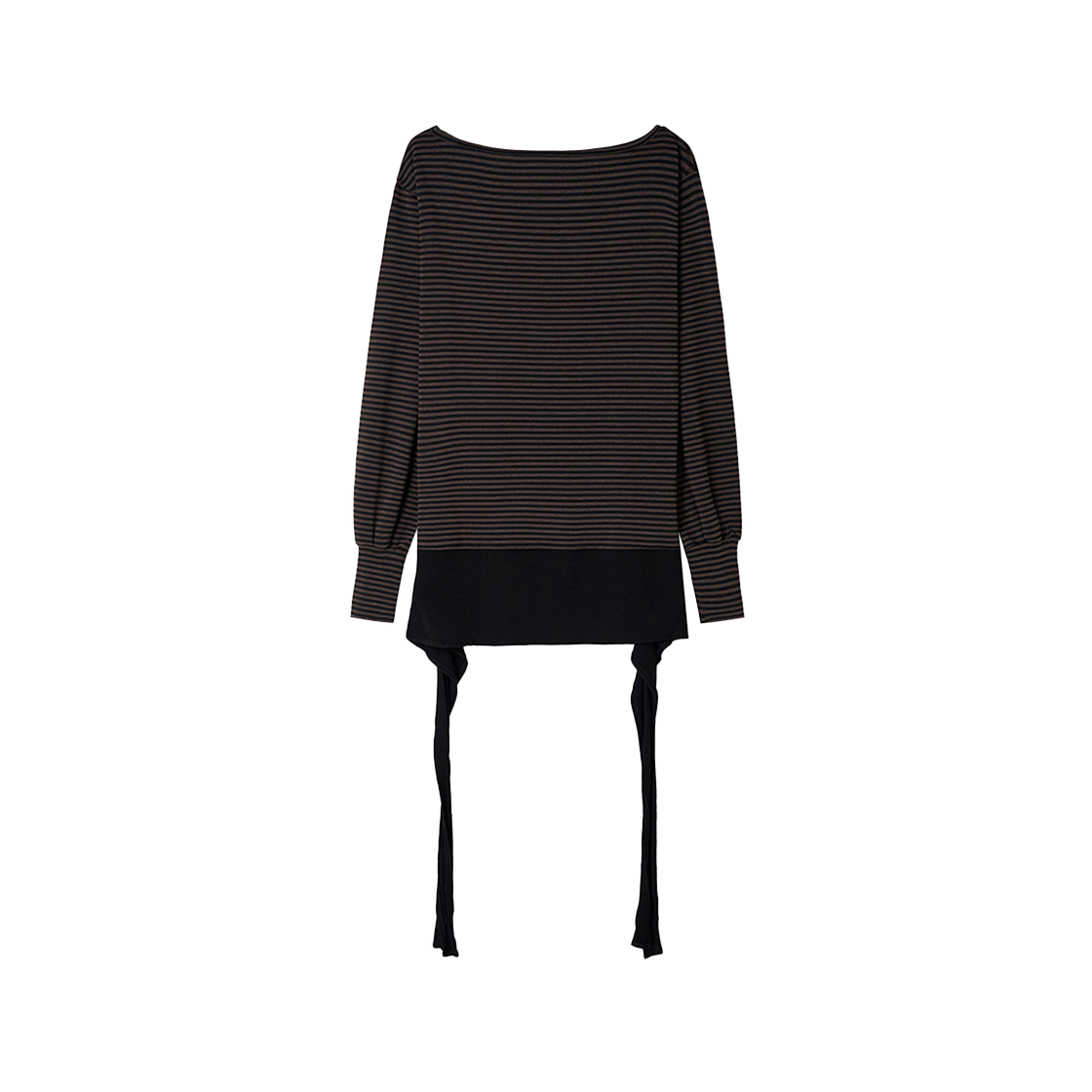 시메트릭 퍼센트 스트라이프 스트랩 티셔츠 브라운(symmetric percent Striped Strap TS Brown) - 2