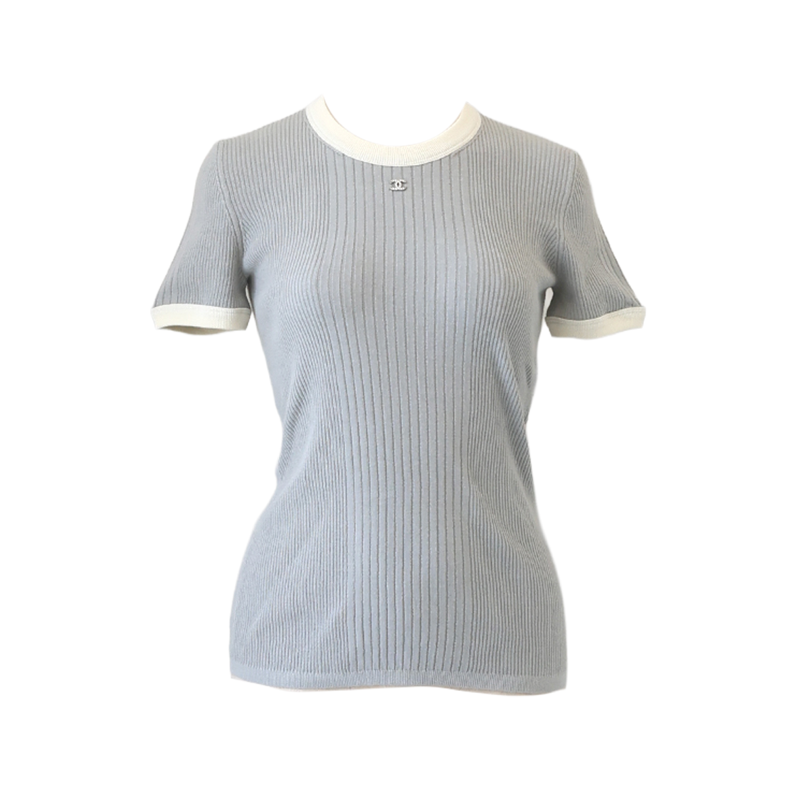 ITAAUMMMSSP3 Chanel Coco Beach CC Logo T-Shirt