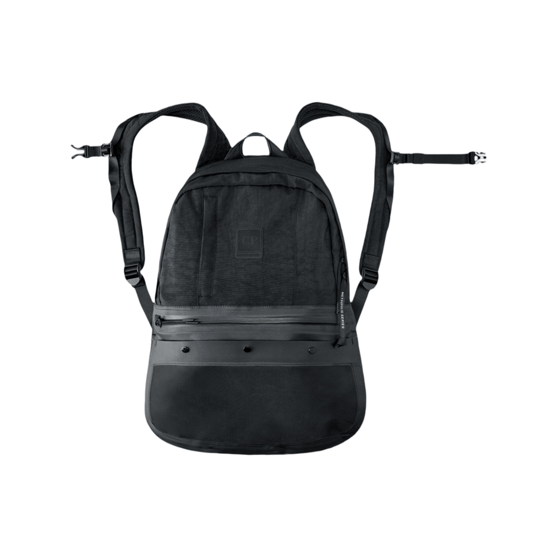 21CLAC005A110224M999 C.P. Company Metropolis Series Quartz Mixed Backpack Black - 26FW