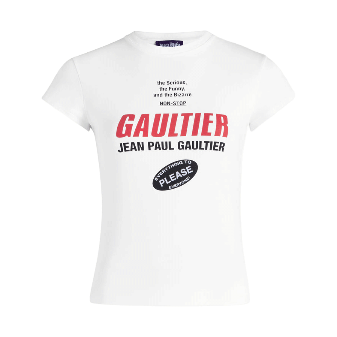 KW6DTSSJG03WT Jean Paul Gaultier Women The Gaultier Baby Tee Red - 26FW