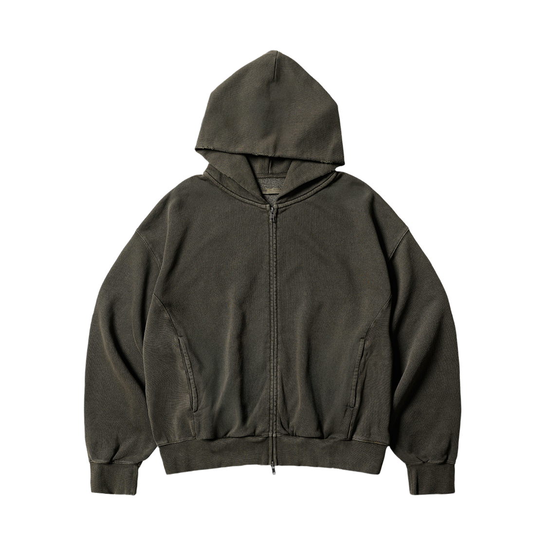 JUHD6966_mossgreen_29 EZKATON Silinea Heavy Pigment Hood Zip-up Mossgreen JUHD6966
