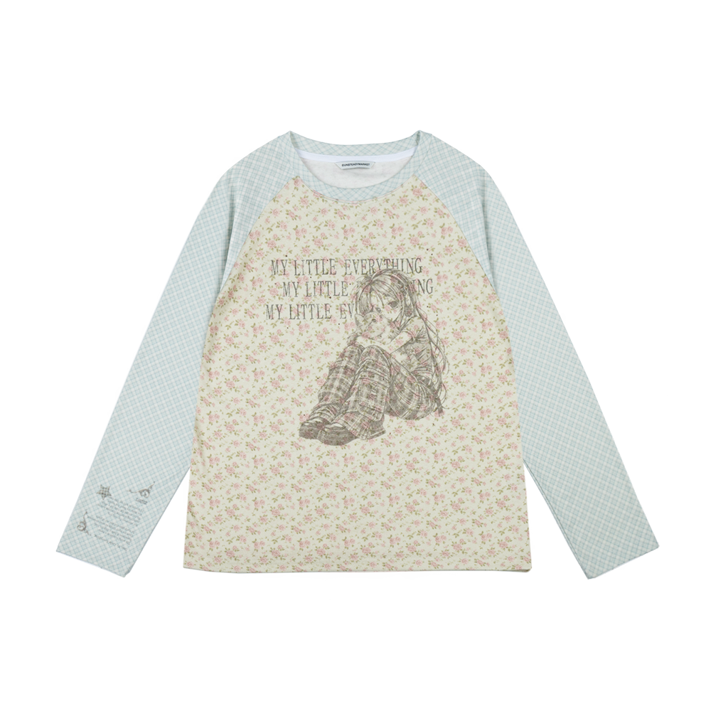 LS04 Unsteady Market Stardust Raglan LS Tee_Flower