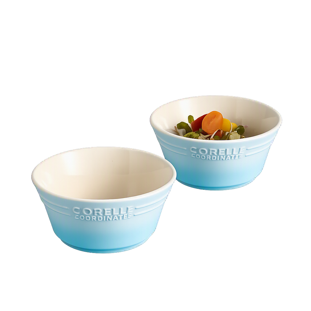 코렐 코디네이츠 브리즈스톤 라면기 2P_블루(Corelle Coordinates Breeze Stone Ramen Bowl 2‑Piece (Blue))