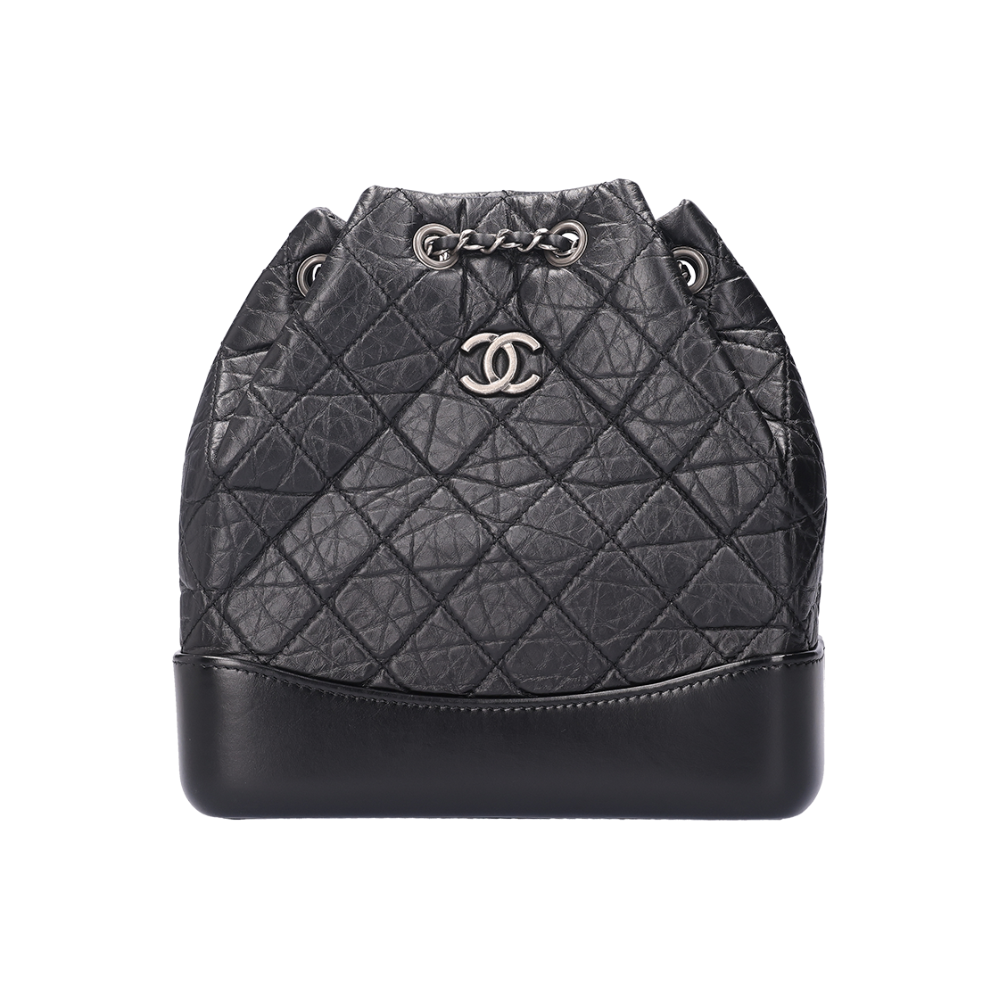 IT69TB7BH874 Chanel Small Gabrielle Backpack Vintage Calfskin Black